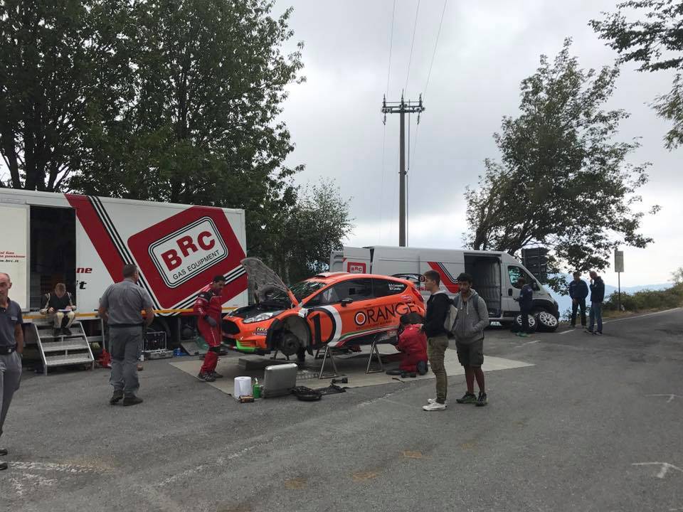 Campedelli e la sua Ford Fiesta R5, test drive sulle strade del Sanremo