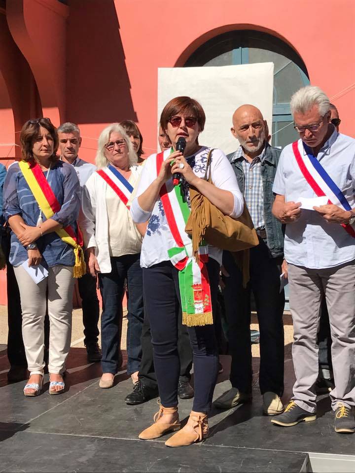 In centinaia a Breil-sur-Roja per salvare il trenino della val Roja della linea Cuneo-Ventimiglia