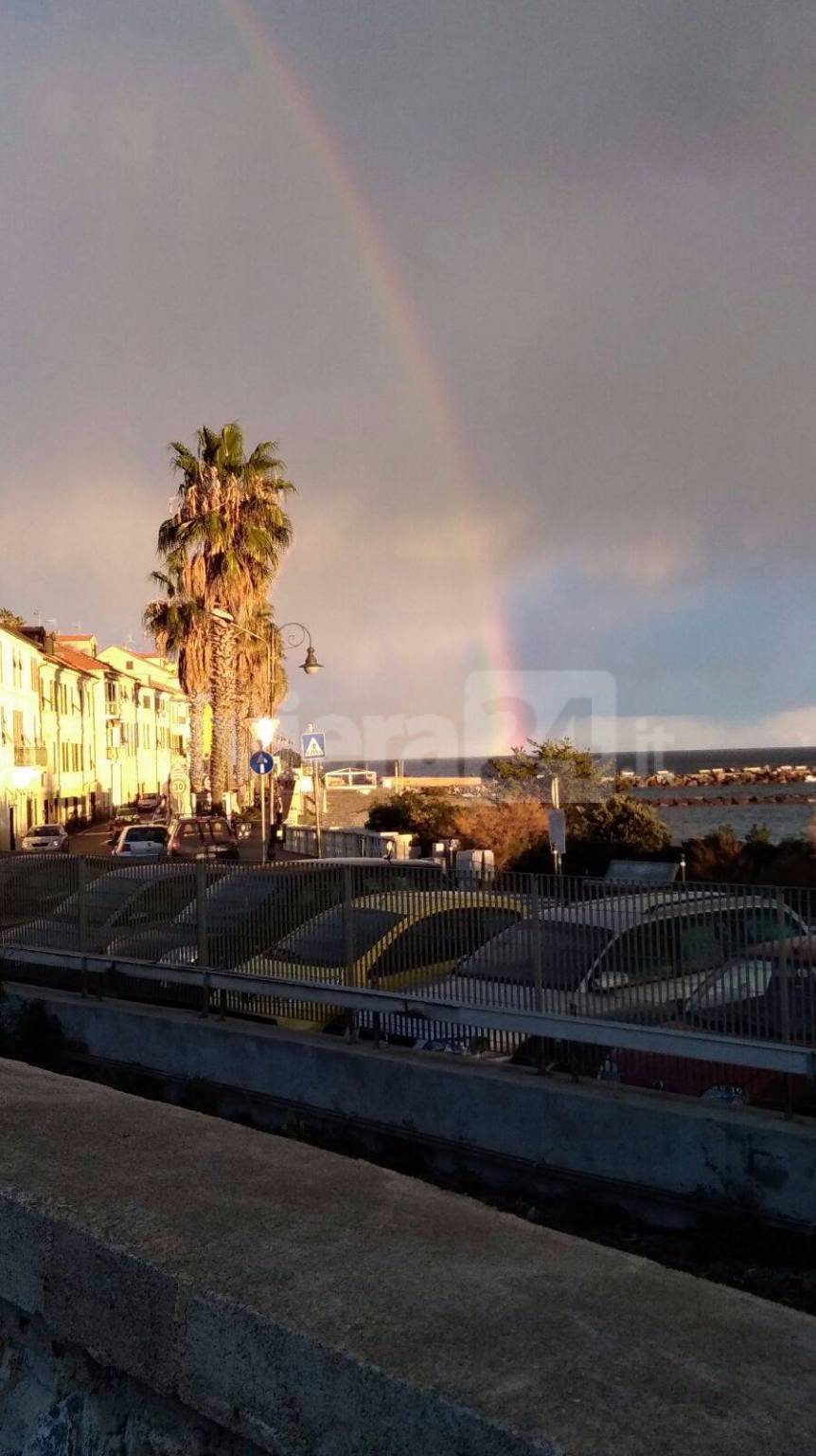 Lo spettacolo dell'arcobaleno a Borgo Prino