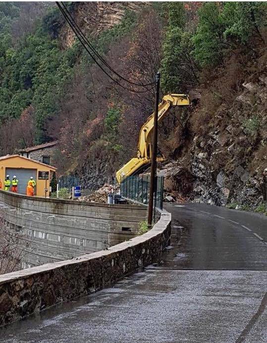 Breil-sur-Roya, primi lavori sulla statale 20 del Colle di Tenda: giovedì strada chiusa per posa reti