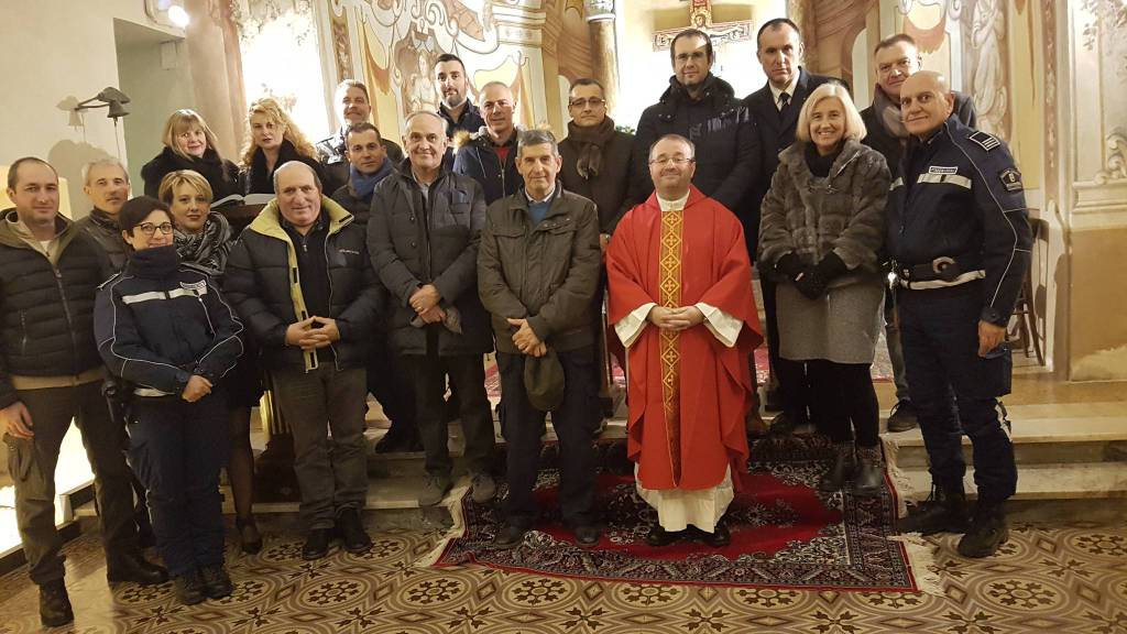 Vallecrosia, la polizia locale commemora il suo santo patrono San Sebastiano