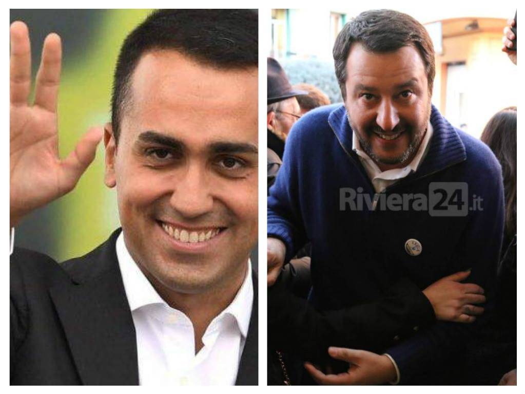 Di Maio - Salvini collage