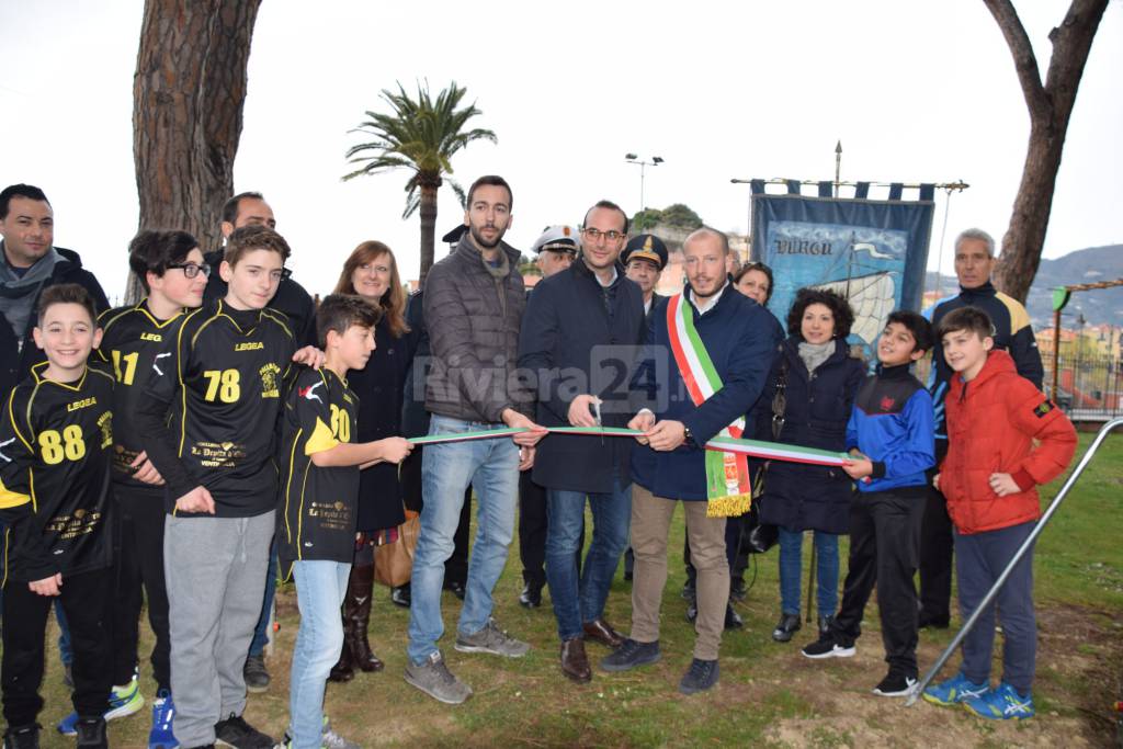 Ventimiglia, inaugurazione percorso fitness giardini Tommaso Reggio