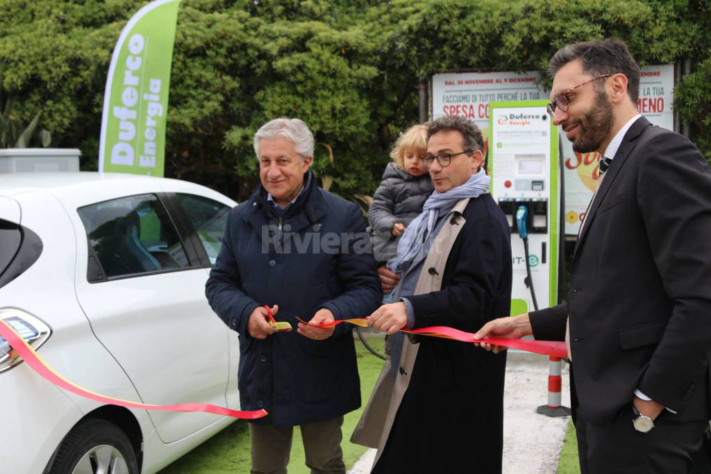 riviera24-colonnine elettrice taggia inaugurazione