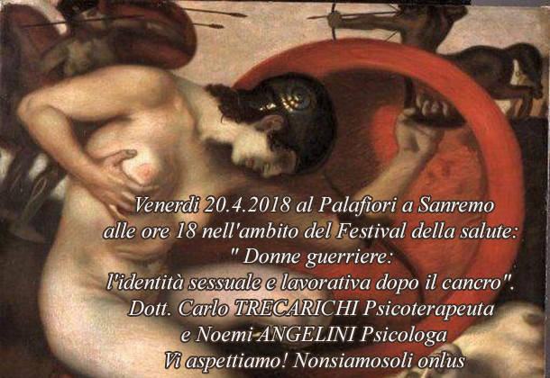 Sanremo, al Festival della salute “Donne guerriere: l’identità sessuale e lavorativa dopo il cancro”