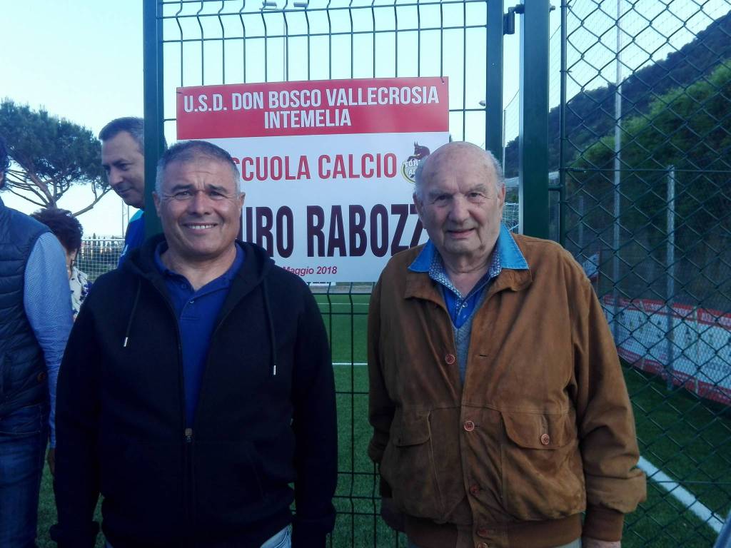 Il Don Bosco Vallecrosia Intemelia inaugura il nuovo campetto sintetico e intitola la Scuola Calcio “Mauro Rabozzi”