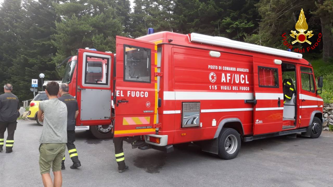 ricerche disperso vigili del fuoco gouta