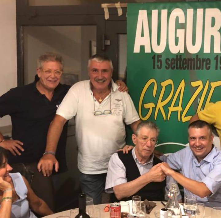 Una delegazione di Diano Marina al compleanno di Umberto Bossi