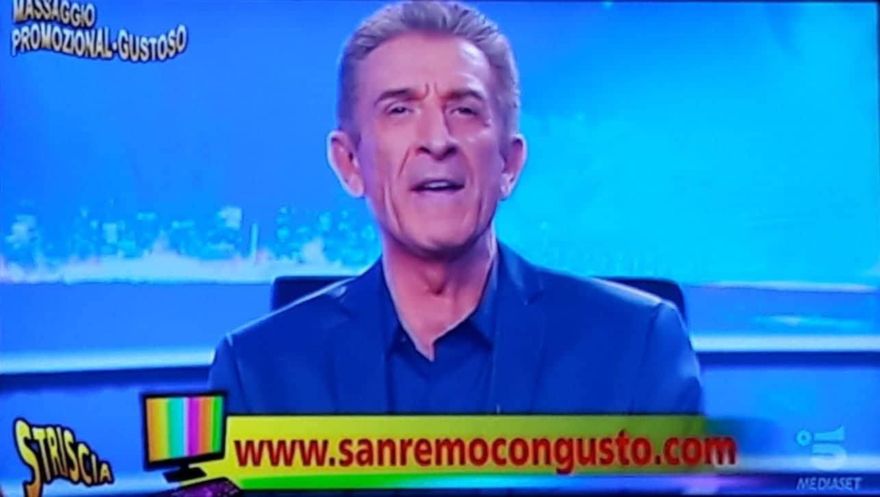 “Sanremo con gusto” su Striscia la notizia