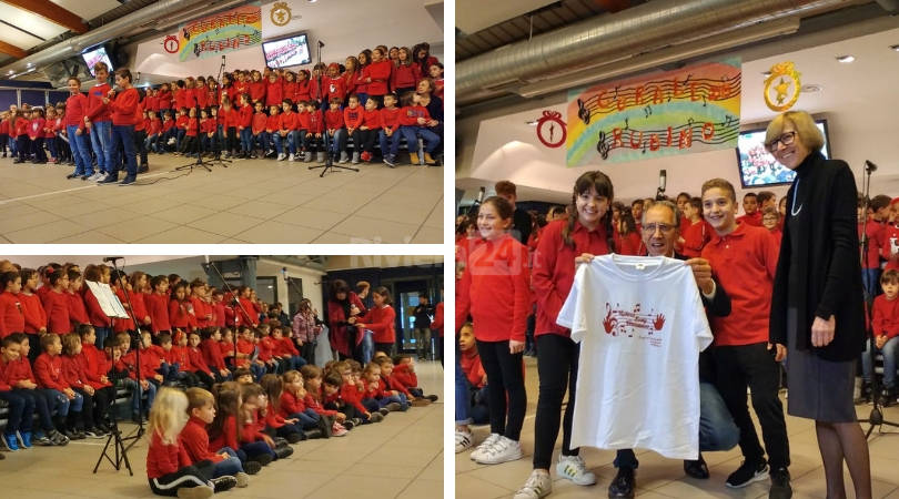 Sanremo, al Palafiori la corale di Natale dei 150 bambini della Rubino