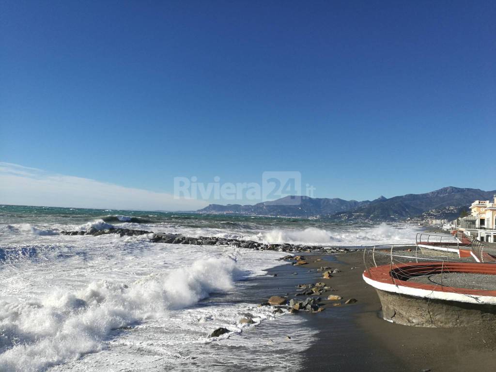 Vento forte a Bordighera