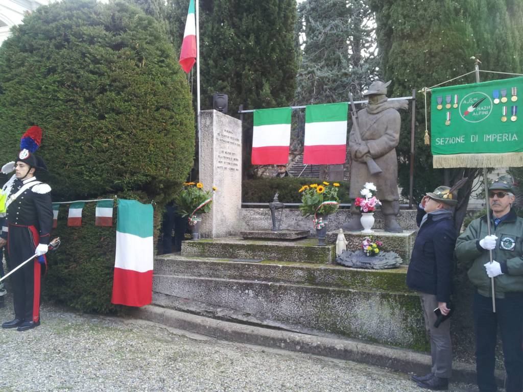 Imperia celebra il 76° anniversario in onore ai caduti e dispersi della divisione alpina cuneese alla Campagna di Russia