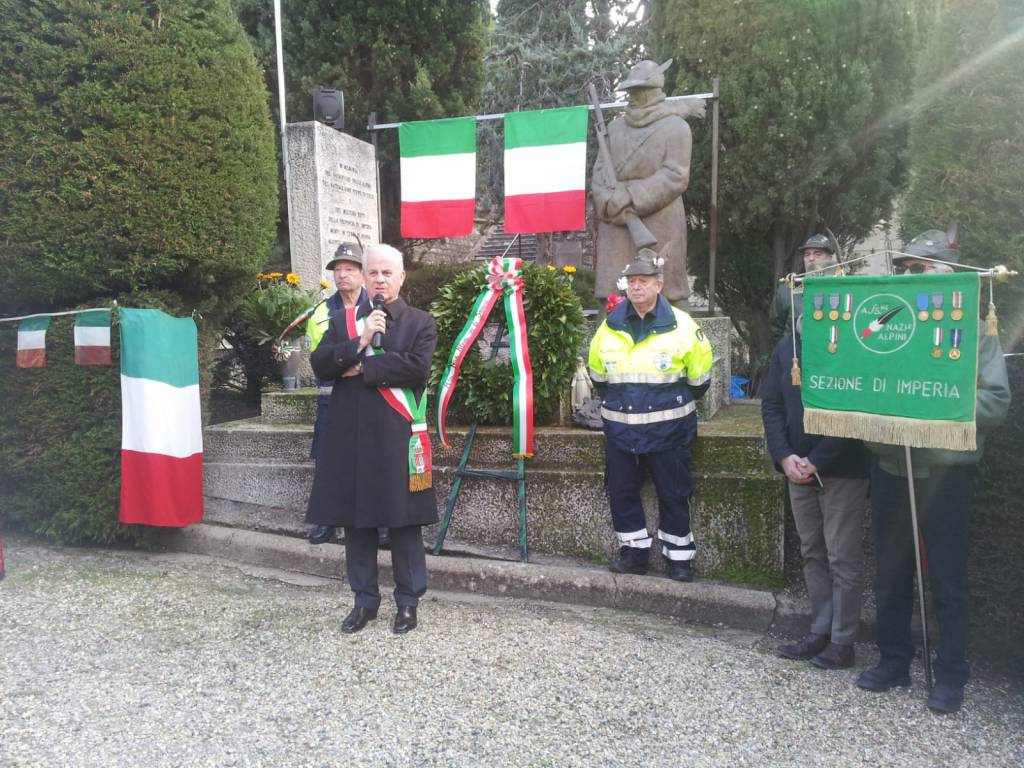 Imperia celebra il 76° anniversario in onore ai caduti e dispersi della divisione alpina cuneese alla Campagna di Russia