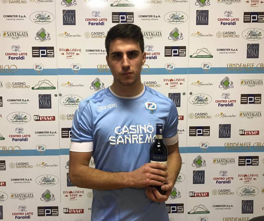 Vittorio La Fauci vince il premio “Agenzia Grandi Vini Man of the Match” per Sanremese – Lavagnese