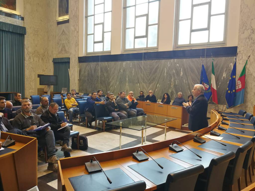 Imperia,  Scajola incontra Teknoservice