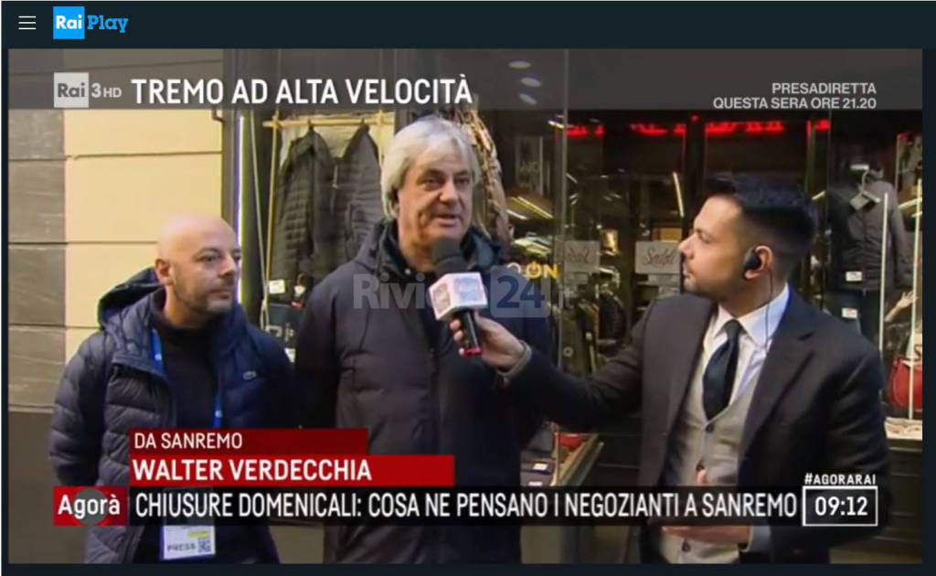 Negozi chiusi la domenica: Agorà sbarca a Sanremo per intervistare i commercianti