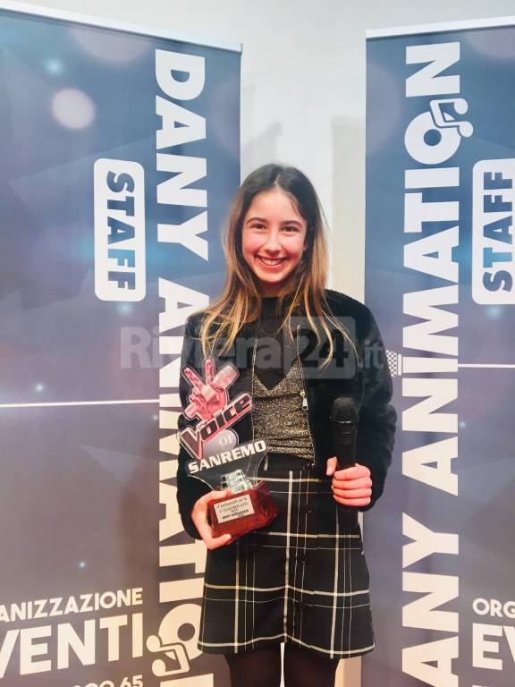 La 14enne  Federica Chichi vince la terza edizione di “Top Voice Sanremo”