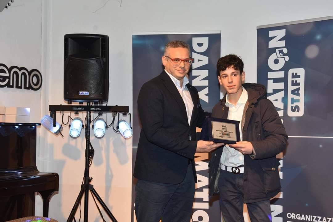 Top Voice Sanremo, Ramon Bruno di Pasta Fresca Morena premia il giovane Michael Brusco