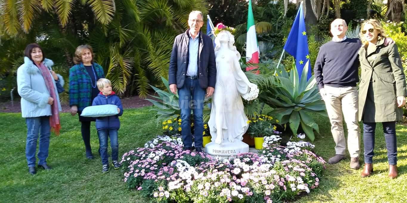 Nel primo giorno di primavera la statua della Dea Flora trova casa a Villa Ormond