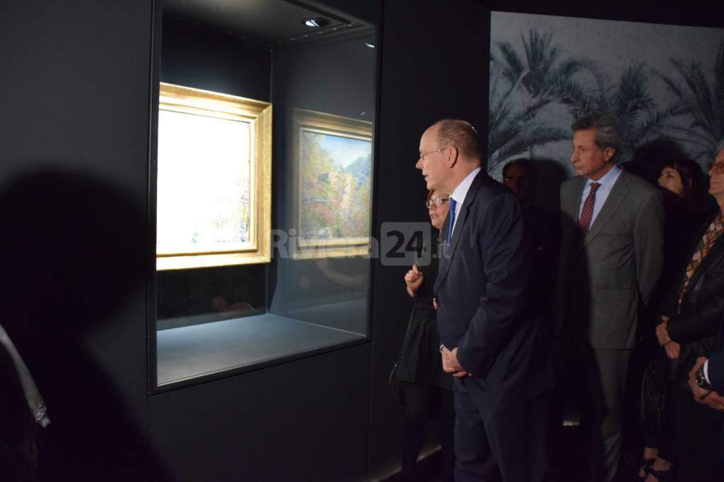 Il principe Alberto di Monaco inaugura la mostra ‘Monet, ritorno in Riviera’