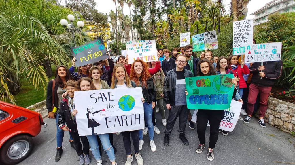 Manifestazioni studenti Sanremo per ambiente