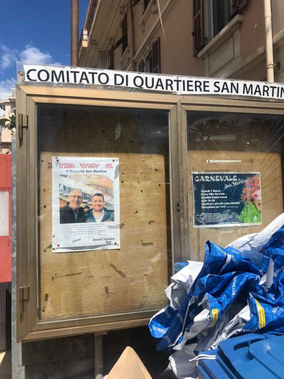 Sanremo, manifesto di un candidato Pd fuori dagli spazi consentiti: intervento della Municipale