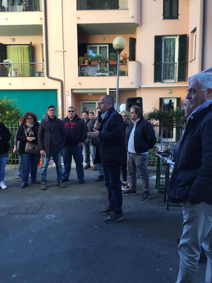 Sanremo, Tommasini all'incontro dei candidati di Fratelli d'Italia Astolfi e Lombardi a Borgo Tinasso