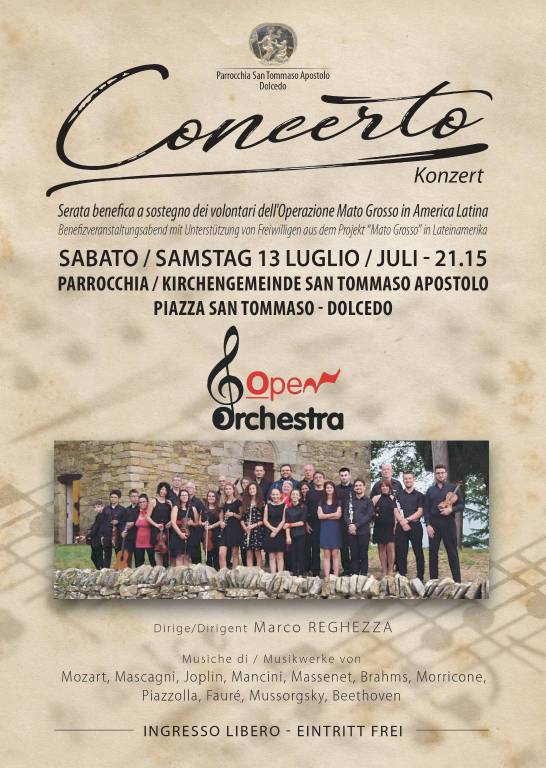 Dolcedo, l’OpenOrchestra si esibisce alla chiesa di San Tommaso Apostolo