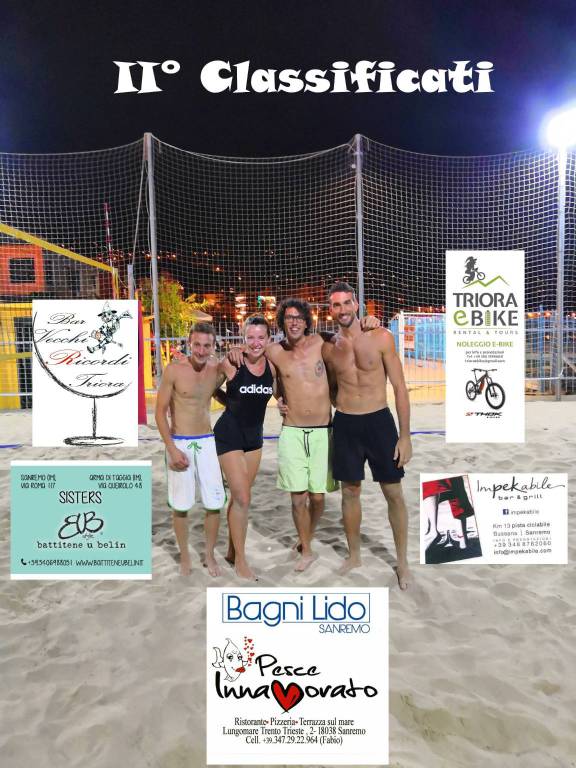 Sanremo, la squadra ‘Daniele Schiappa’ si aggiudica la seconda edizione del BuBVolley 3×3