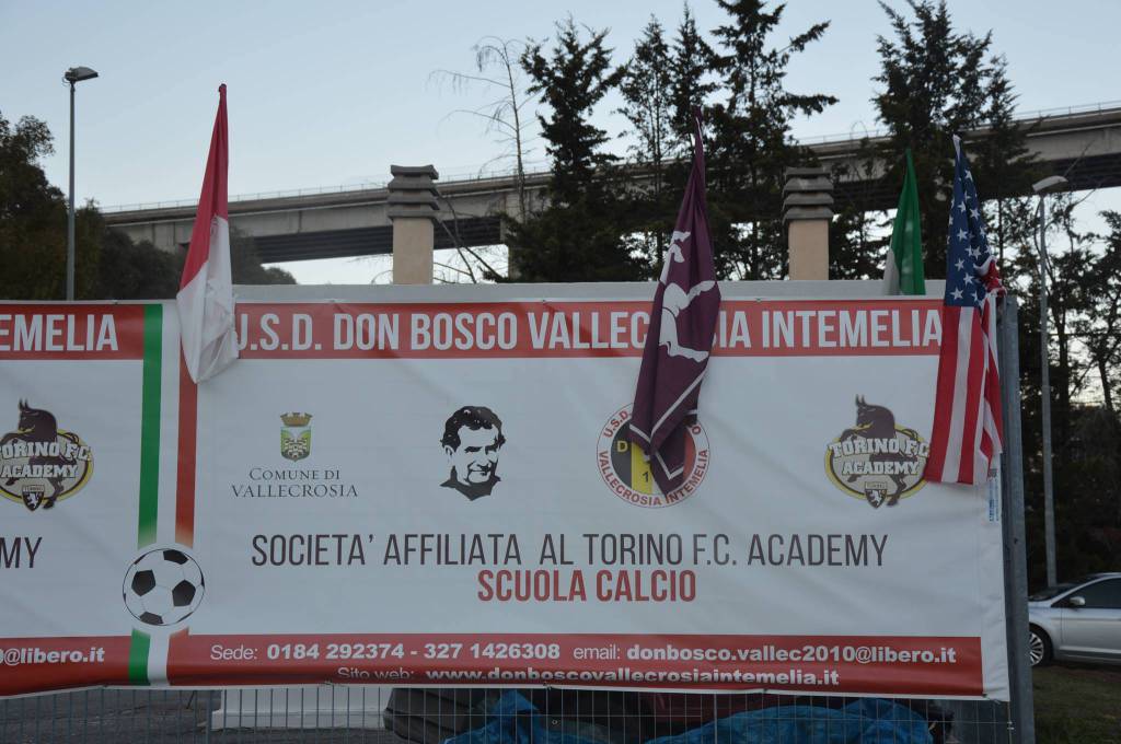 Lo staff del Centro Federale Territoriale di Alassio in visita al Don Bosco Vallecrosia Intemelia