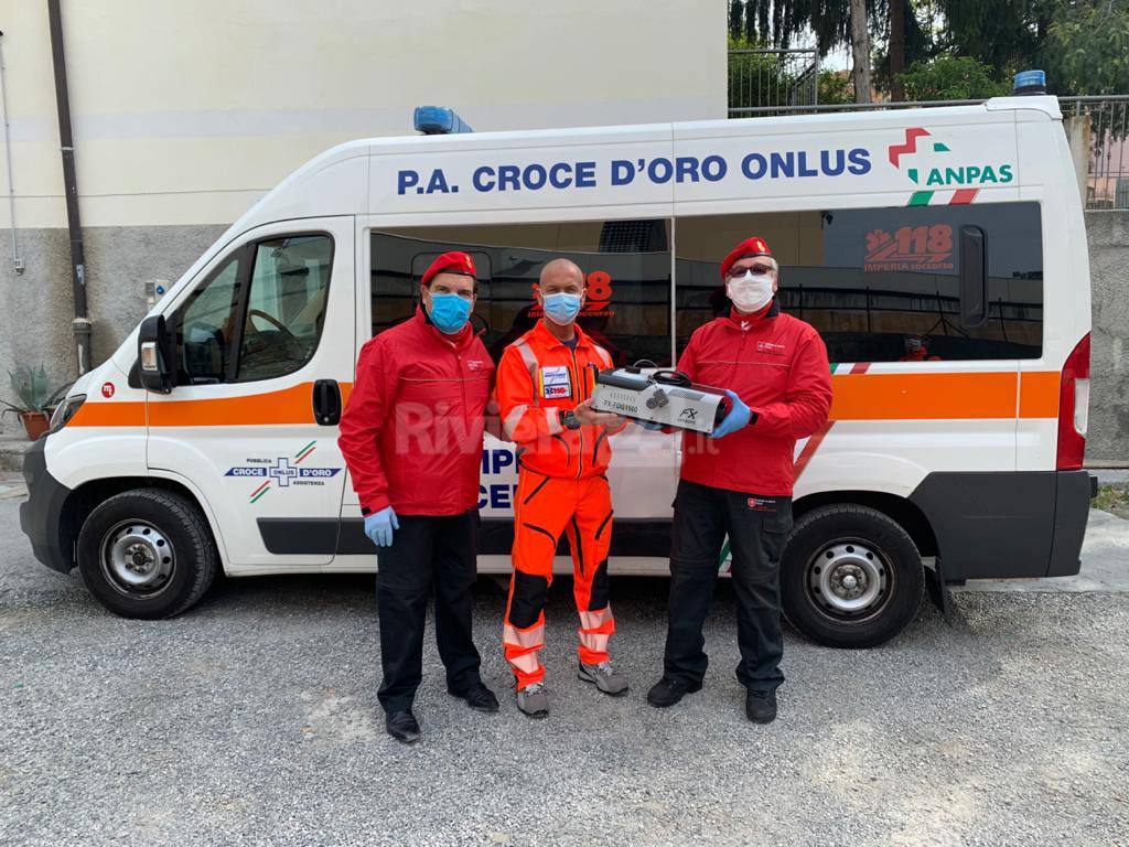 riviera24 - CISOM Sanremo sanificatore ambulanza Croce d'Oro