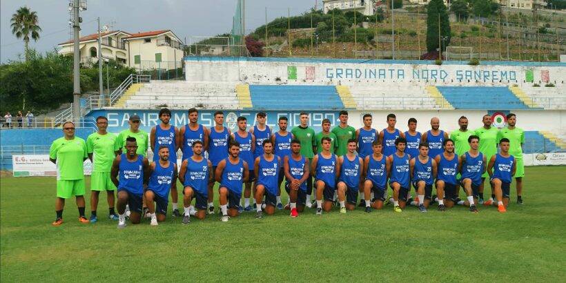 Prima seduta di allenamento per la Sanremese, mister Bifini: «I ragazzi hanno una voglia matta di giocare a calcio»