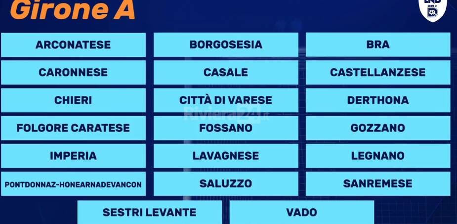 riviera24 - Girone A Serie D