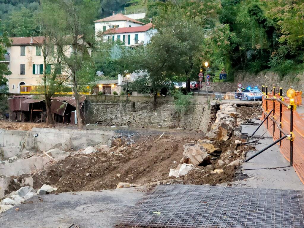 Molini Triora strada ricostruita danni maltempo alluvione