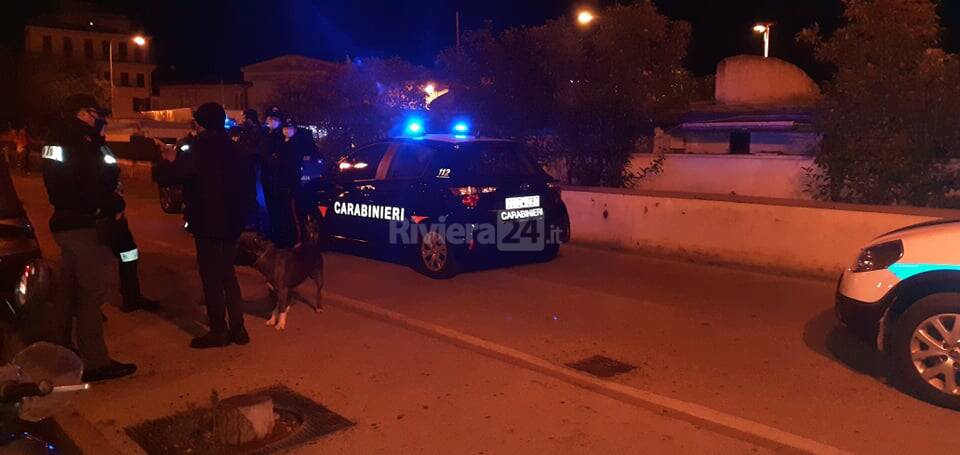 controlli vigili carabinieri sanremo notte