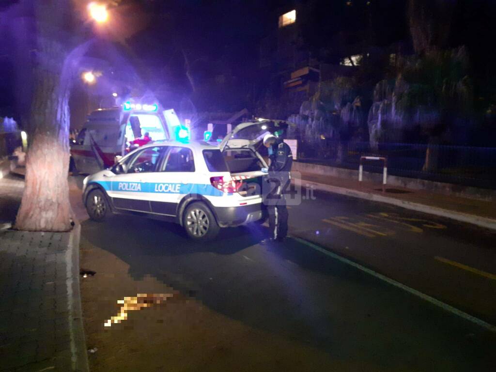 Sanremo, giovane cade con lo scooter in via Padre Semeria e finisce all’ospedale