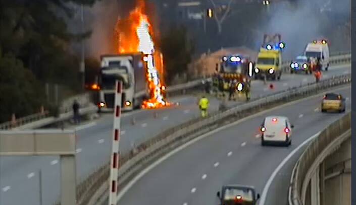 Incendio autostrada