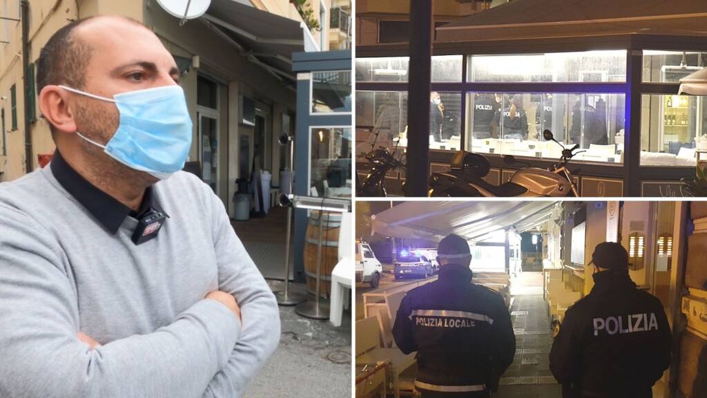 Sanremo, blitz al ristorante trasformato in mensa «Sono in regola con il Dpcm»