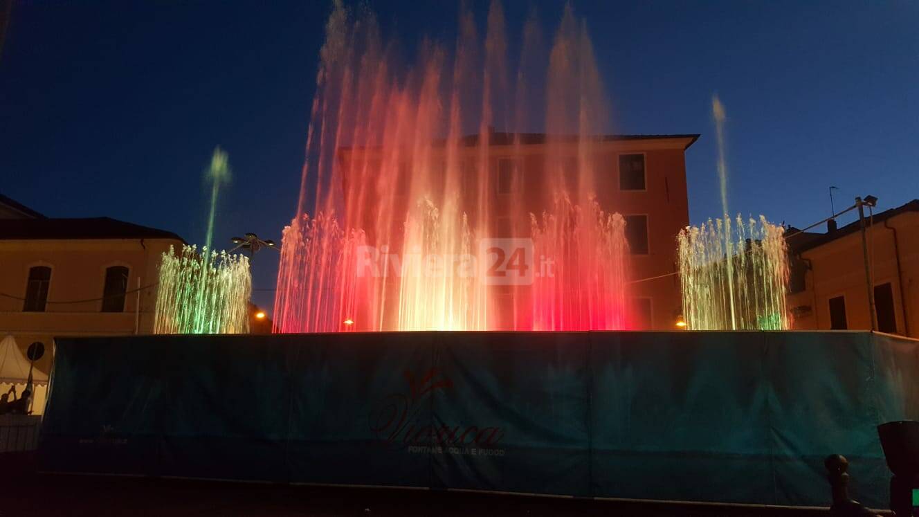 Imperia a San Giovanni la notte delle fontane danzanti