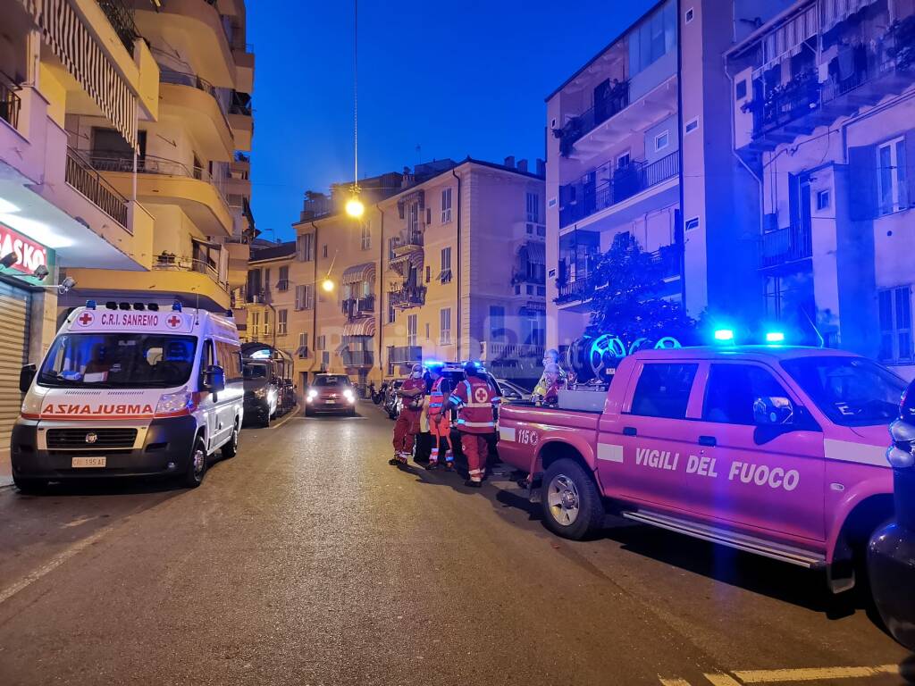 incendio via san Francesco sanremo