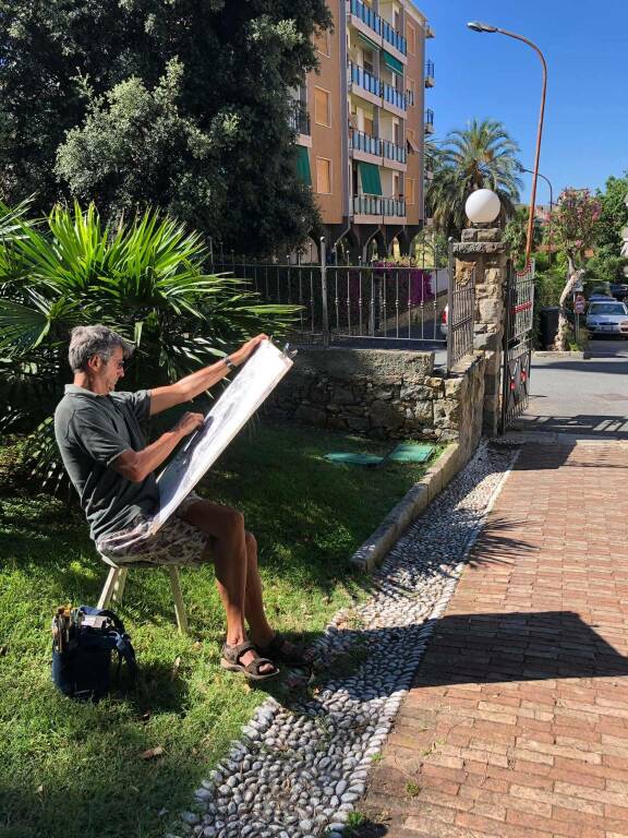 Due giornate di pittura “en plein air” per festeggiare il ritorno all’attività dell’Accademia Balbo di Bordighera