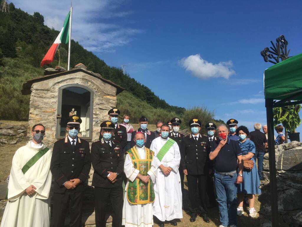 Creppo di Triora, celebrata messa per i carabinieri defunti