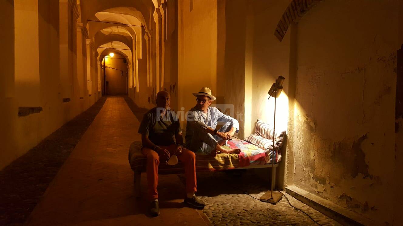 Settimio Benedusi, prima notte alle Logge di Santa Chiara