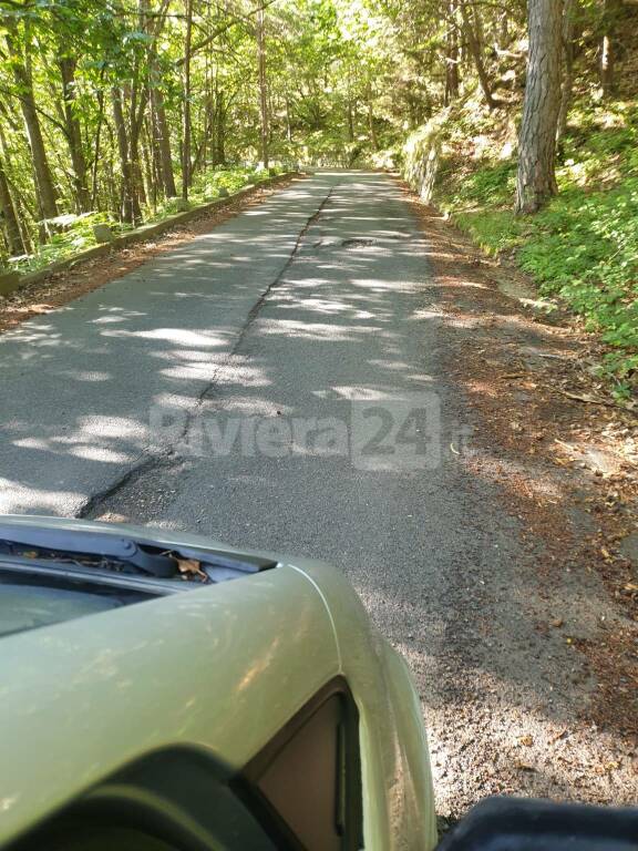 riviera24 - Buche sulla provinciale tra Bajardo e Bignone