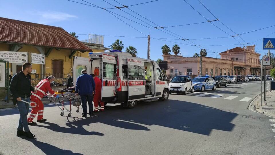 anziana investita sanremo