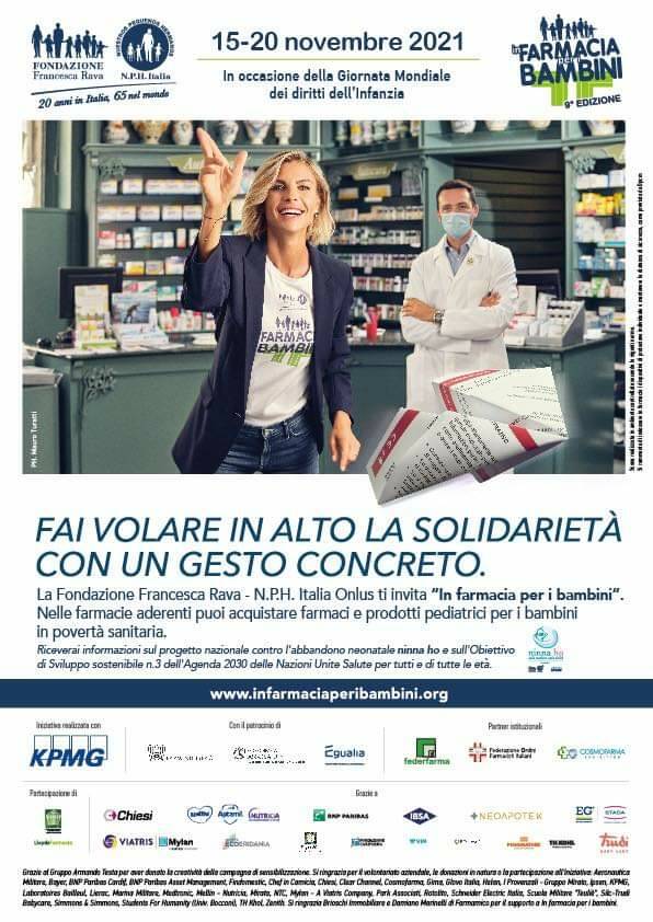 A Pontedassio si può contribuire all’iniziativa “In farmacia per i bambini”