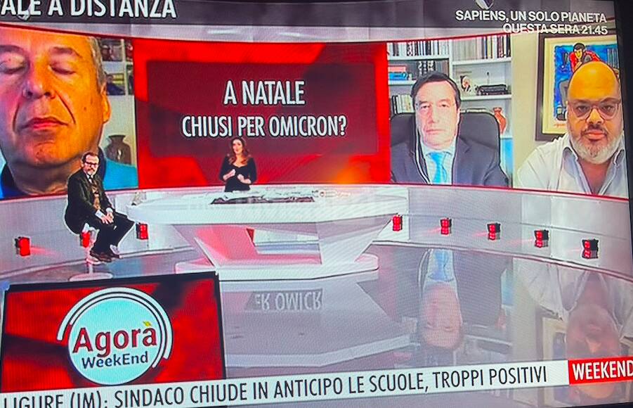 Scuole chiuse, il sindaco Giorgio Giuffra ospite ad “Agorà” su Rai3