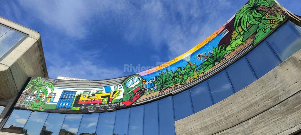 Riviera24- murales stazione sanremo