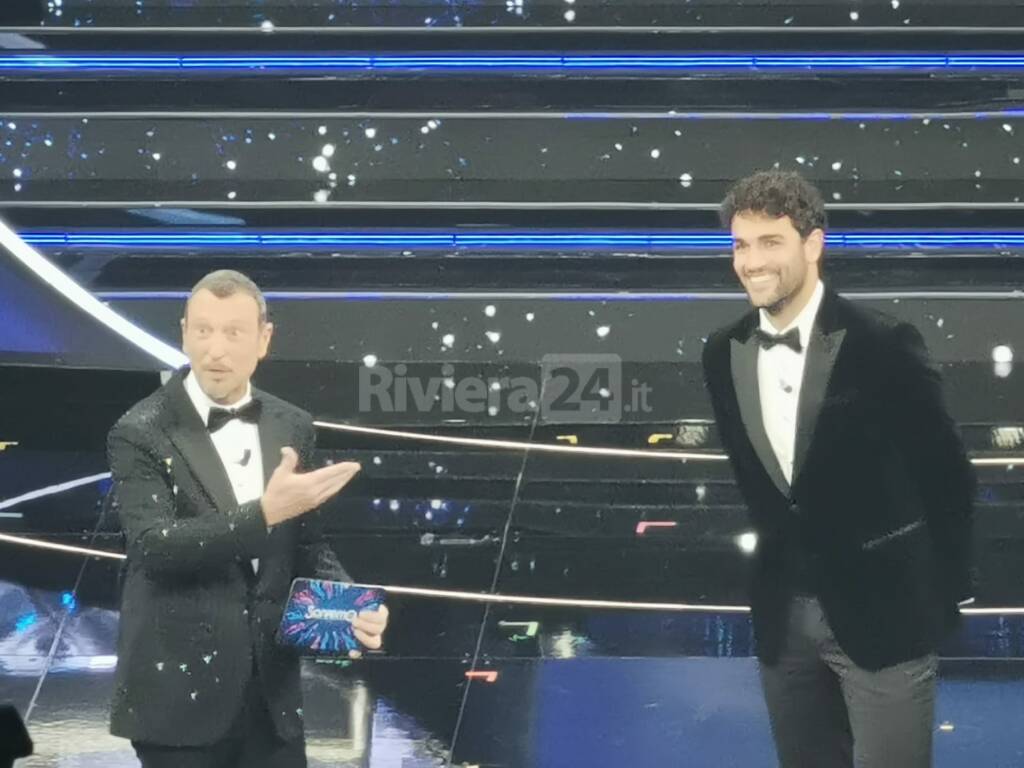 Le immagini della prima serata del Festival di Sanremo 2022