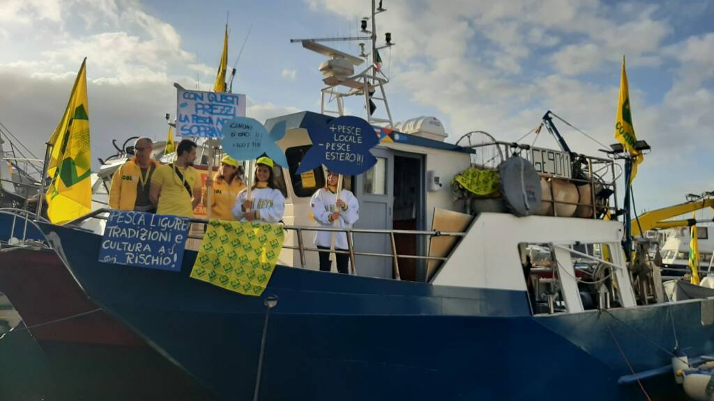 Pesca e agricoltura unite, Coldiretti Liguria: «Centinaia in piazza per difendere il proprio futuro»